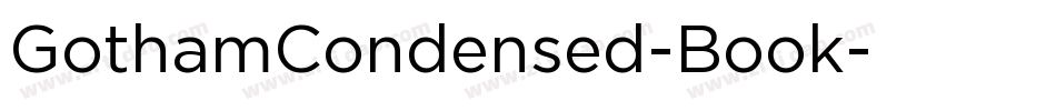GothamCondensed-Book字体转换