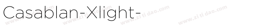 Casablan-Xlight字体转换