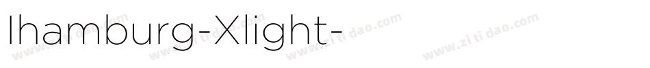 Ihamburg-Xlight字体转换