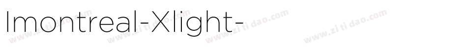 Imontreal-Xlight字体转换