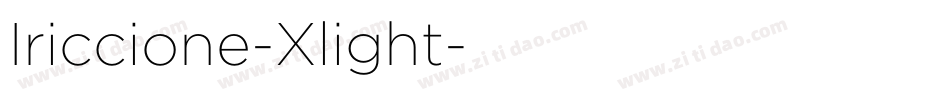 Iriccione-Xlight字体转换
