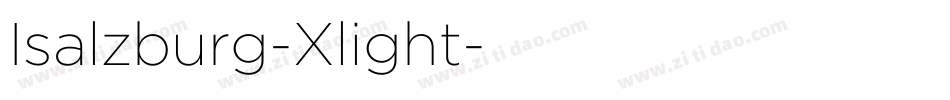 Isalzburg-Xlight字体转换