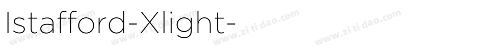 Istafford-Xlight字体转换