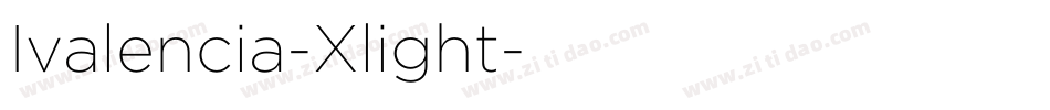 Ivalencia-Xlight字体转换