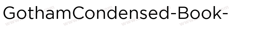 GothamCondensed-Book字体转换