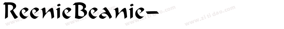 ReenieBeanie字体转换