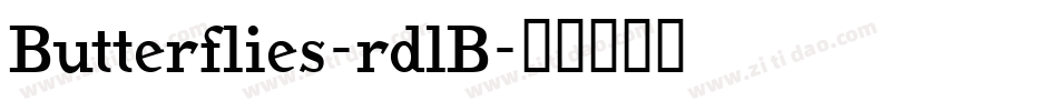 Butterflies-rdlB字体转换