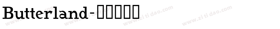 Butterland字体转换