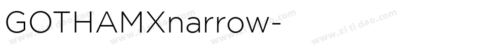 GOTHAMXnarrow字体转换