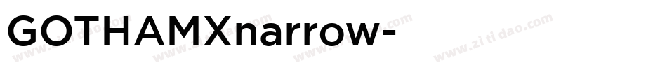 GOTHAMXnarrow字体转换