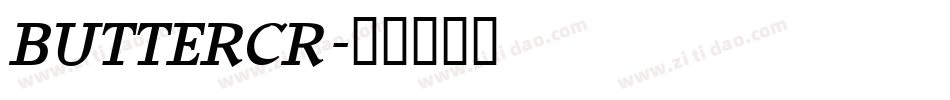 BUTTERCR字体转换