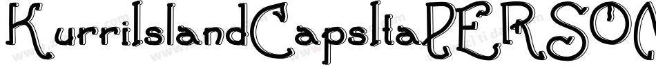 KurriIslandCapsItaPERSONAL-Bl字体转换