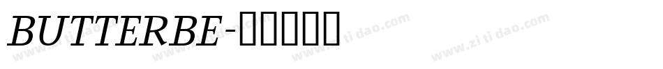 BUTTERBE字体转换