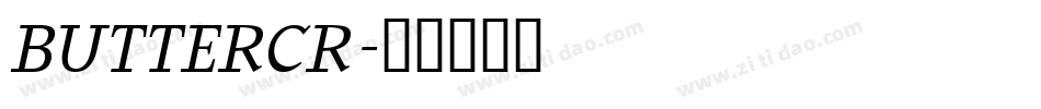 BUTTERCR字体转换