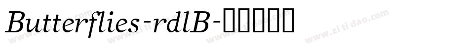 Butterflies-rdlB字体转换