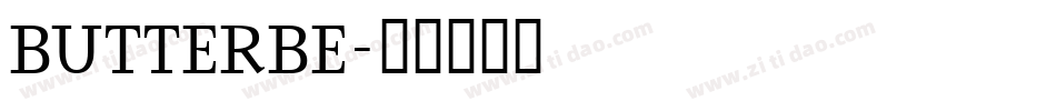 BUTTERBE字体转换