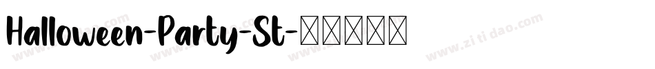 Halloween-Party-St字体转换