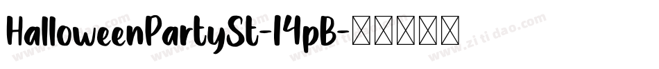 HalloweenPartySt-14pB字体转换