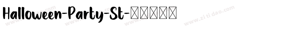 Halloween-Party-St字体转换