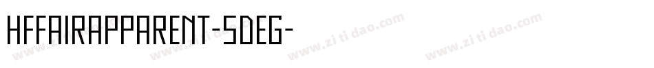 HffAirApparent-5deG字体转换