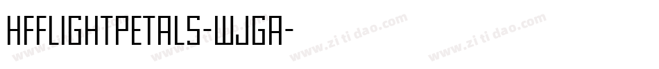 HffLightPetals-WjgA字体转换