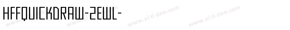 HffQuickDraw-2eWl字体转换