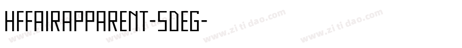 HffAirApparent-5deG字体转换