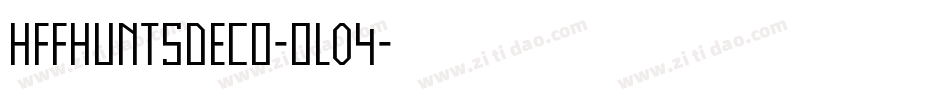 HffHuntsDeco-ol04字体转换