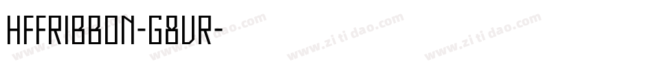 HffRibbon-g8VR字体转换