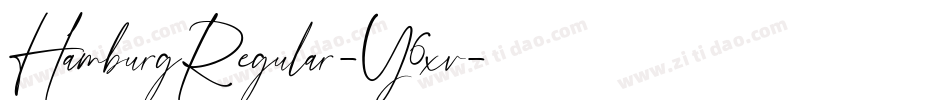 HamburgRegular-Y6xv字体转换