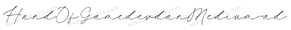HandOfGamedevdanMedium-ad8o字体转换