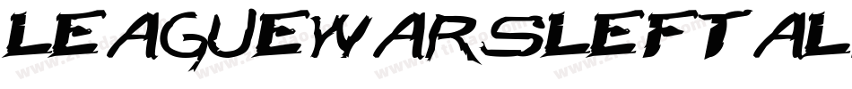 LeagueWarsLeftalic-1KP0字体转换