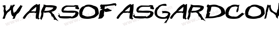 WarsOfAsgardCondensedItalic-RRLV字体转换 WarsOfAsgardCondensedItalic-RRLV字体转换