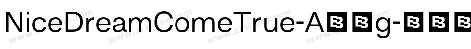 NiceDreamComeTrue-A87g字体转换