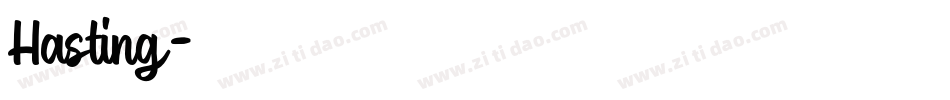 Hasting字体转换