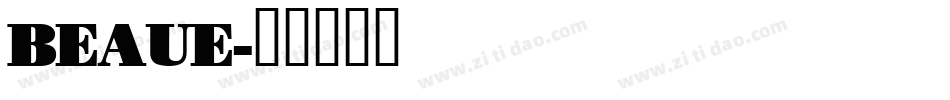 BEAUE字体转换