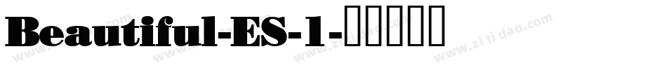 Beautiful-ES-1字体转换