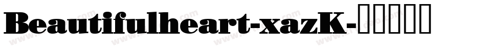 Beautifulheart-xazK字体转换