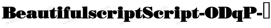 BeautifulscriptScript-ODqP字体转换