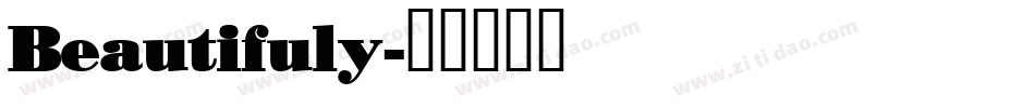 Beautifuly字体转换
