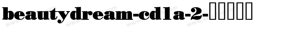 beautydream-cd1a-2字体转换