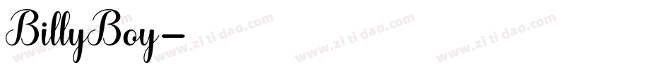 BillyBoy字体转换