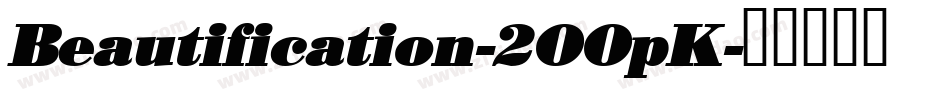 Beautification-2OOpK字体转换