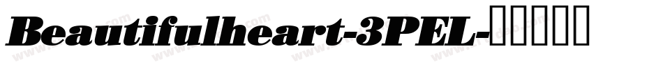 Beautifulheart-3PEL字体转换