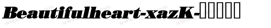 Beautifulheart-xazK字体转换