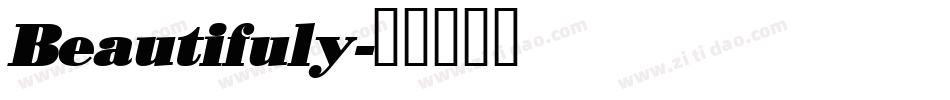 Beautifuly字体转换