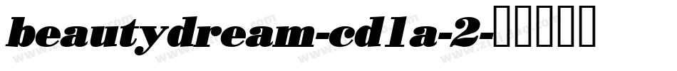 beautydream-cd1a-2字体转换