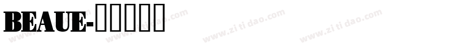 BEAUE字体转换