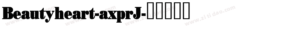 Beautyheart-axprJ字体转换