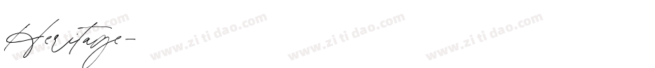 Heritage字体转换
